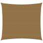 Preview: ARDEBO.de - Sonnensegel 160 g/m² Taupe 3,6x3,6 m HDPE