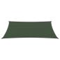 Preview: Sonnensegel 160 g/m² Dunkelgrün 3x4 m HDPE