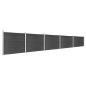 Preview: Zaunelement Set WPC 872x146 cm Grau