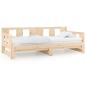Preview: Tagesbett Ausziehbar Massivholz Kiefer 2x(90x190) cm