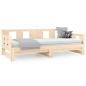 Preview: Tagesbett Ausziehbar Massivholz Kiefer 2x(90x190) cm