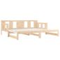 Preview: Tagesbett Ausziehbar Massivholz Kiefer 2x(90x190) cm
