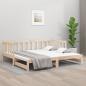 Preview: ARDEBO.de - Tagesbett Ausziehbar 2x(80x200) cm Massivholz Kiefer