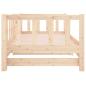 Preview: Tagesbett Ausziehbar 2x(80x200) cm Massivholz Kiefer