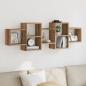 Preview: ARDEBO.de - Wandregal Artisan-Eiche 129x18x42 cm Holzwerkstoff