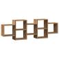 Preview: Wandregal Artisan-Eiche 129x18x42 cm Holzwerkstoff