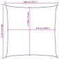 Preview: Sonnensegel 160 g/m² Dunkelgrün 3x3 m HDPE