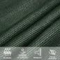 Preview: Sonnensegel 160 g/m² Dunkelgrün 3x3 m HDPE