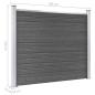 Preview: Zaunelement Set WPC 526x146 cm Schwarz
