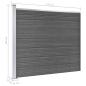 Preview: Zaunelement Set WPC 526x146 cm Schwarz