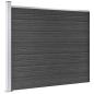 Preview: Zaunelement Set WPC 699x146 cm Grau