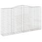 Preview: Gabionen mit Hochbogen 9 Stk. 400x50x220/240cm Verzinktes Eisen