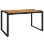 Preview: Gartentisch mit Beinen in U-Form 140×80×75 cm Massivholz Akazie
