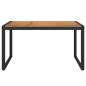 Preview: Gartentisch mit Beinen in U-Form 140×80×75 cm Massivholz Akazie