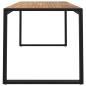 Preview: Gartentisch mit Beinen in U-Form 140×80×75 cm Massivholz Akazie