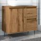 Preview: ARDEBO.de - Waschbeckenunterschrank Artisan-Eiche 65x33x60 cm Holzwerkstoff
