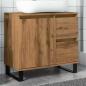 Preview: ARDEBO.de - Waschbeckenunterschrank Artisan-Eiche 65x33x60 cm Holzwerkstoff