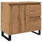 Preview: Waschbeckenunterschrank Artisan-Eiche 65x33x60 cm Holzwerkstoff