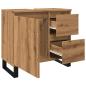 Preview: Waschbeckenunterschrank Artisan-Eiche 65x33x60 cm Holzwerkstoff
