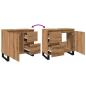 Preview: Waschbeckenunterschrank Artisan-Eiche 65x33x60 cm Holzwerkstoff