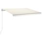Preview: Markise Manuell Einziehbar mit LED 300x250 cm Creme