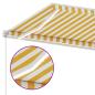 Preview: Markise Manuell Einziehbar mit LED 350x250 cm Gelb Weiß