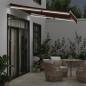 Preview: Markise Manuell mit LED Weinrot 300x250 cm
