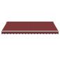 Preview: Markise Manuell mit LED Weinrot 450x300 cm