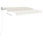 Preview: Markise Manuell Einziehbar mit LED 3,5x2,5 m Creme