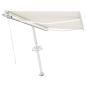 Preview: Markise Manuell Einziehbar mit LED 350x250 cm Creme