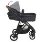 Preview: 2-in-1 Kinderwagen Anthrazit und Schwarz Stahl