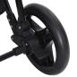 Preview: 2-in-1 Kinderwagen Anthrazit und Schwarz Stahl