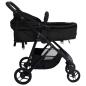 Preview: 2-in-1 Kinderwagen Anthrazit und Schwarz Stahl