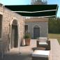 Preview: ARDEBO.de - Markise Manuell Einziehbar mit LED 350x250 cm Anthrazit