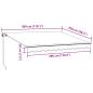 Preview: Markise Manuell mit LED Braun 300x250 cm