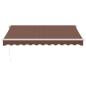 Preview: Markise Manuell mit LED Braun 300x250 cm