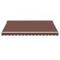 Preview: Markise Manuell mit LED Braun 400x350 cm