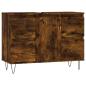 Preview: Badschrank Räuchereiche 80x33x60 cm Holzwerkstoff