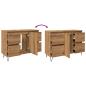 Preview: Badschrank Artisan-Eiche 80x33x60 cm Holzwerkstoff