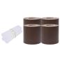 Preview: Garten-Sichtschutz 4 Stk. PVC 35x0,19 m Braun