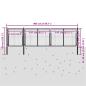 Preview: Gartentor Stahl 400 x 100 cm Anthrazit