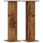 Preview: Pflanzenständer 2 Stk. Altholz-Optik 30x30x95 cm Holzwerkstoff