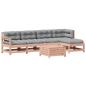 Preview: 6-tlg. Garten-Lounge-Set mit Kissen Massivholz Douglasie