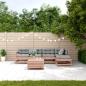 Preview: 6-tlg. Garten-Lounge-Set mit Kissen Massivholz Douglasie