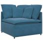 Preview: Modulares Sofa mit Kissen Samt Blau
