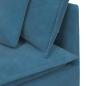 Preview: Modulares Sofa mit Kissen Samt Blau