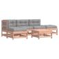 Preview: 6-tlg. Garten-Lounge-Set mit Kissen Massivholz Douglasie