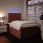 Preview: Boxspringbett mit Matratze Rosa 120x200 cm Samt
