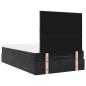 Preview: Ottoman-Bett mit Matratzen & LEDs Schwarz 120x200 cm Samt