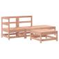 Preview: 4-tlg. Garten-Lounge-Set mit Kissen Massivholz Douglasie